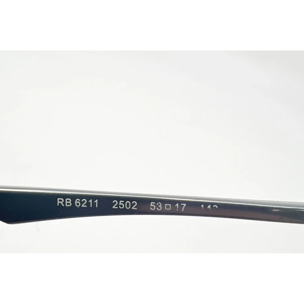 Ray-Ban RB 6211 2502 Eyeglasses Metal Frame Rectangular Men Glasses 53-17-140